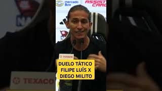 DUELO TÁTICO NA FINAL FILIPE LUÍS X DIEGO MILITOflamengoflamengocopadobrasil [upl. by Harpp]