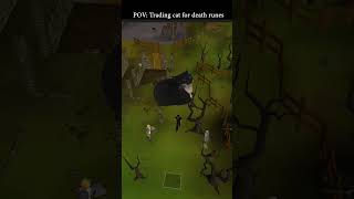 POV Selling your cat for death runes shorts osrs runescape [upl. by Maze455]