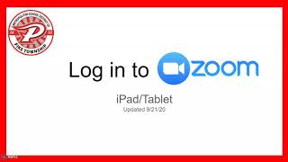 Zoom Login iPad Tablet Updated [upl. by Maurilla]