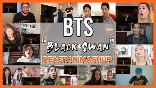 BTS 방탄소년단 Black Swan Official MV  Reaction Mashup [upl. by Serena]