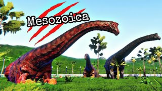 Mesozoica 10  Criando Família de Sauropodes Argentinosaurus Paddock Reforçado Dinossauros [upl. by Lyrpa459]