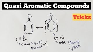 Quasi aromatic compounds  Aromaticity  Anti Aromaticity Tricks [upl. by Aicilic6]