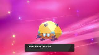 pokemon shield evolving bipbug into dottler into orbeetle [upl. by Eglanteen]