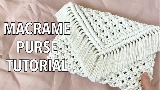 DIY How To Make a Macrame Bag [upl. by Pasia]