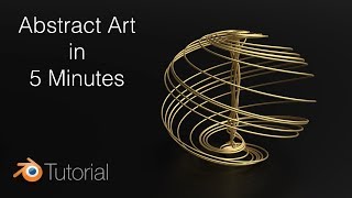 279 Tutorial Beautiful Abstract Shapes In Blender [upl. by Rawdan404]