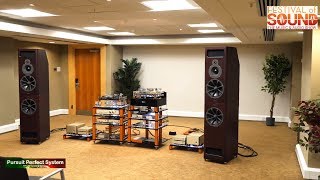 Vertere Acoustics High End HiFi System with PMC  Festival of Sound 2018 [upl. by Aynwat359]