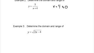 Domain amp Range of a Function [upl. by Cole]