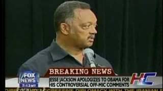 Jesse Jackson on Obama quotI Wanna Cut His Nuts Offquot [upl. by Chilton]