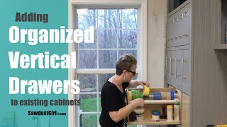 Organized Vertical Drawers  Workshop Storage [upl. by Eentrok]