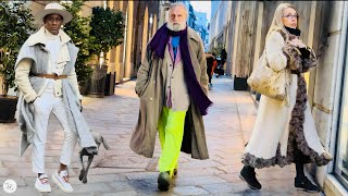 🇮🇹 3rd day MILAN FASHION WEEK Jan 14 2024 Italian Fashion 2024 STREET STYLE OUTFITS [upl. by Ahsyt27]