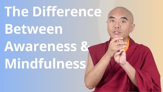 The Difference between Awareness and Mindfulness with Yongey Mingyur Rinpoche [upl. by Duj]