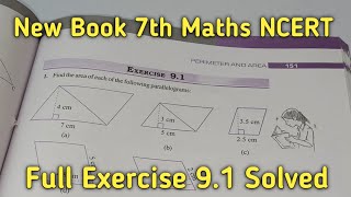 Chapter 9 Ex91 Perimeter and Area  Class 7 Maths New Book [upl. by Enamrej]