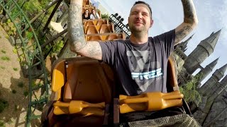 Flight of the Hippogriff front seat onride reverse ridercam HD POV Universal Studios Hollywood [upl. by Ellissa432]