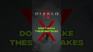 DONT Make These Mistakes Playing Diablo 4 [upl. by Honna]