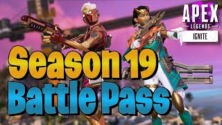 Complete Battle Pass showcase Apex Legends season 19 [upl. by Wallack153]