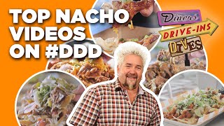 Top 5 DDD Nacho Videos with Guy Fieri  Diners DriveIns and Dives  Food Network [upl. by Otxilac]