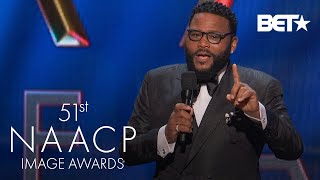 Host Anthony Anderson Entertains Crowd amp Opens Show At The 51st NAACP Image Awards [upl. by Harned336]