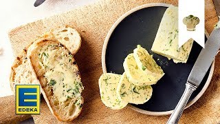 Kräuterbutter selber machen  Rezept für würzige Grillbutter mit Petersilie und Zitrone  EDEKA [upl. by Alix]