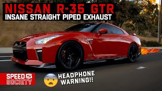 Nissan R35 GTR INSANE Straight Pipe Exhaust  Beyond The Build S7 EP3 [upl. by Lomax149]