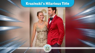 John Krasinski Crowned 2024s Sexiest Man Alive Emily Blunts Hilarious Reaction Revealed [upl. by Savanna]