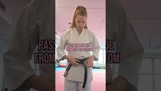 Best belt knot tutorial for Aikido newbies aikido belt tutorial knot beginners kohakudojo [upl. by Greysun]