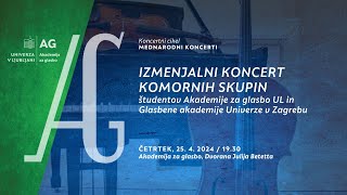 Izmenjalni koncert komornih skupin [upl. by Nodnyl]