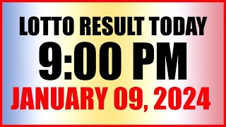 Lotto Result Today 9pm Draw January 9 2024 Swertres Ez2 Pcso [upl. by Aitel826]