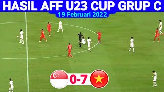 SINGAPORE 0 vs 7 VIETNAM  HIGHLIGHT AFF U23 CHAMPIONSHIP 2022 [upl. by Ruel]