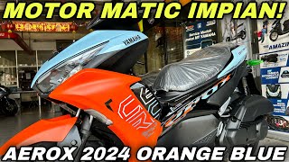 GANTENG POL‼️AEROX 155 2024 BIRU ORANGE [upl. by Namyaw]