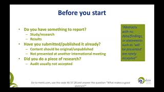 How to write an abstract  Webinar with Dr Roger Sturmey [upl. by Beaudoin]