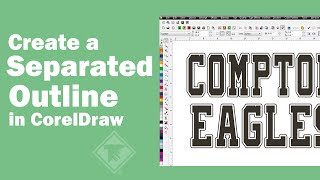 Create a Separated Outline in CorelDraw X3 [upl. by Yeffej]