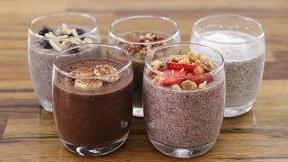 Chia Pudding – 5 Easy amp Healthy Recipes [upl. by Eri]