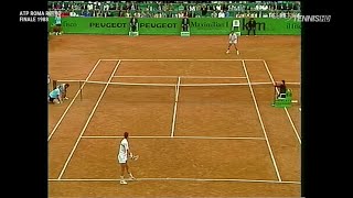 Rome 1988 F Lendl vs PérezRoldán 22 [upl. by Atihcnoc]