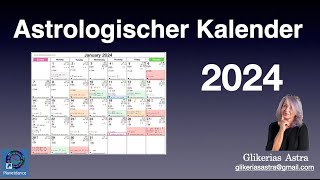 Astrologischer Jahreskalender 2024 freies download für dich [upl. by Amorete]