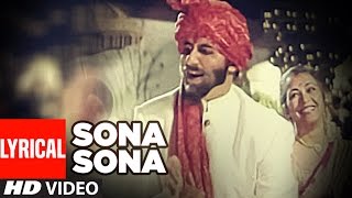 Sona Sona Lyrical VIDEO  Major Saab  Amitabh Bachchan Ajay Devgn Sonali Bendre [upl. by Risa]