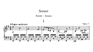 Edvard Grieg  Piano Sonata Op 7 with score [upl. by Thisbee]