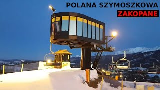 Zakopane Polana Szymoszkowa  zjazd ze stoku  trasa niebieska [upl. by Devonna]