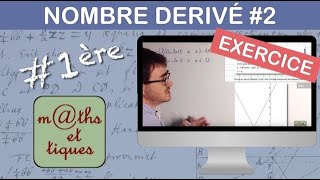 EXERCICE  Calculer le nombre dérivé Niv2  Première [upl. by Aneeras427]