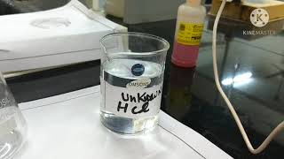 To determine the strength of given HCL sol by titrating with standard NaOH sol by Indicator method [upl. by Lenrad579]