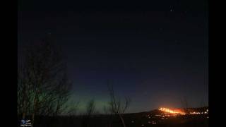 Draconid Meteor Shower 2011 and Aurora HD [upl. by Ilojna]