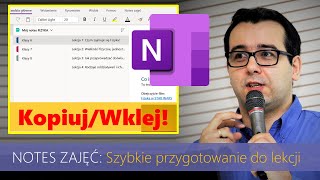 Jak KOPIOWAĆ NOTATKI z notesu źródłowego do Notesów zajęć klas Teams Notes zajęć [upl. by Kulda541]