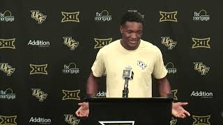 WR Javon Baker Kansas State Game Press Conference [upl. by Koeninger]