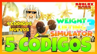 🏋️ 5 NUEVOS CODIGOS de WEIGHT LIFTING SIMULATOR 3 🏋️ Códigos de Roblox 🏋️ 2022 🏋️ EMiLiOR [upl. by Swift]