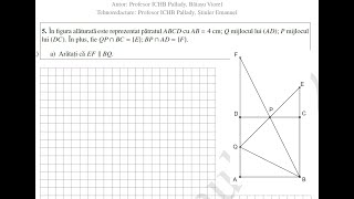 Simulare evaluare naţională matematică ICHB 2  noiembrie 2023  Subiectul III [upl. by Sousa]