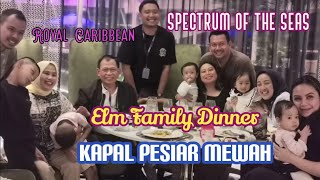 Dinner di Kapal Pesiar Royal Caribbean Spectrum Of The Seas Silver Dining [upl. by Capello]