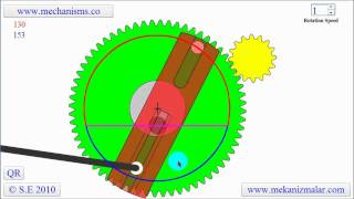 Whitworth Quick Return Mechanism [upl. by Gilles669]