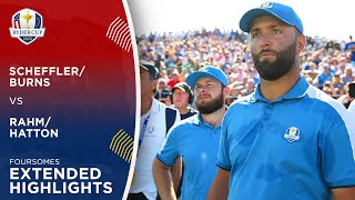 SchefflerBurns vs RahmHatton Extended Highlights  2023 Ryder Cup [upl. by Eugenia87]