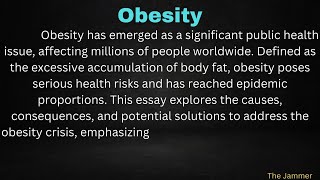 Essay On Obesity With Easy Language In English [upl. by Granoff274]