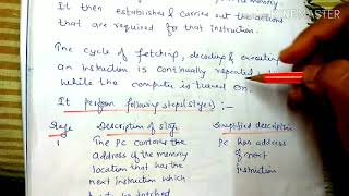 Fetch and execution cyclelecture23coa [upl. by Ashil]