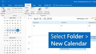 How to create multiple calendars in Outlook [upl. by Akkahs]